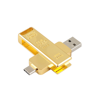 Altın Külçe Şekilli TİP C USB 3.0 Hızlı Hızlı Eşleşme AB ve ABD Standrad